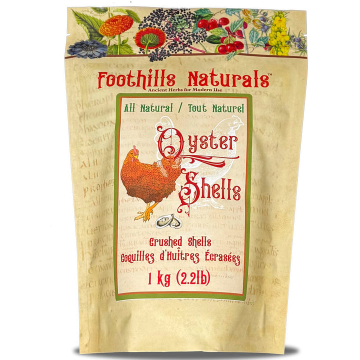 Oyster Shells Crushed - 1 kg (2.2 lb) Natural Source of Calcium, Nothing Added