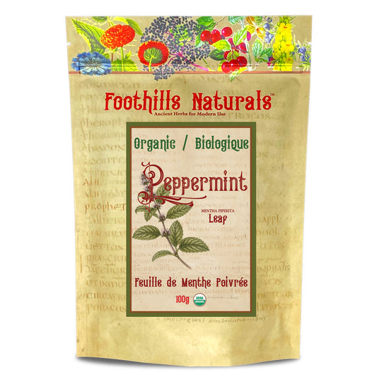 Organic Peppermint Leaf (Mentha piperita) – Dried Leaf for Tea, Infusions & Culinary Use