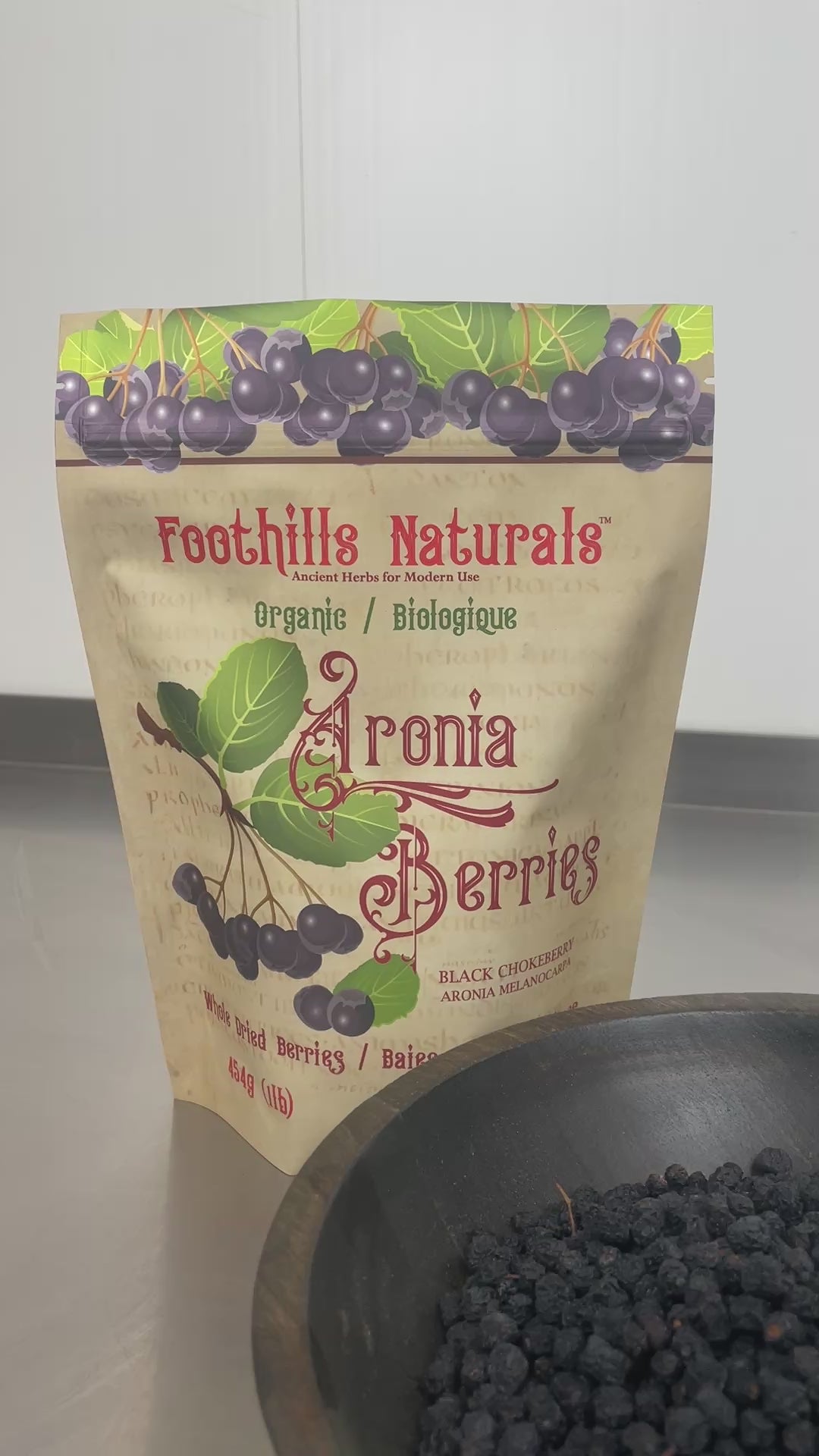 Aronia / Black Chokeberry Organic - Whole Berries