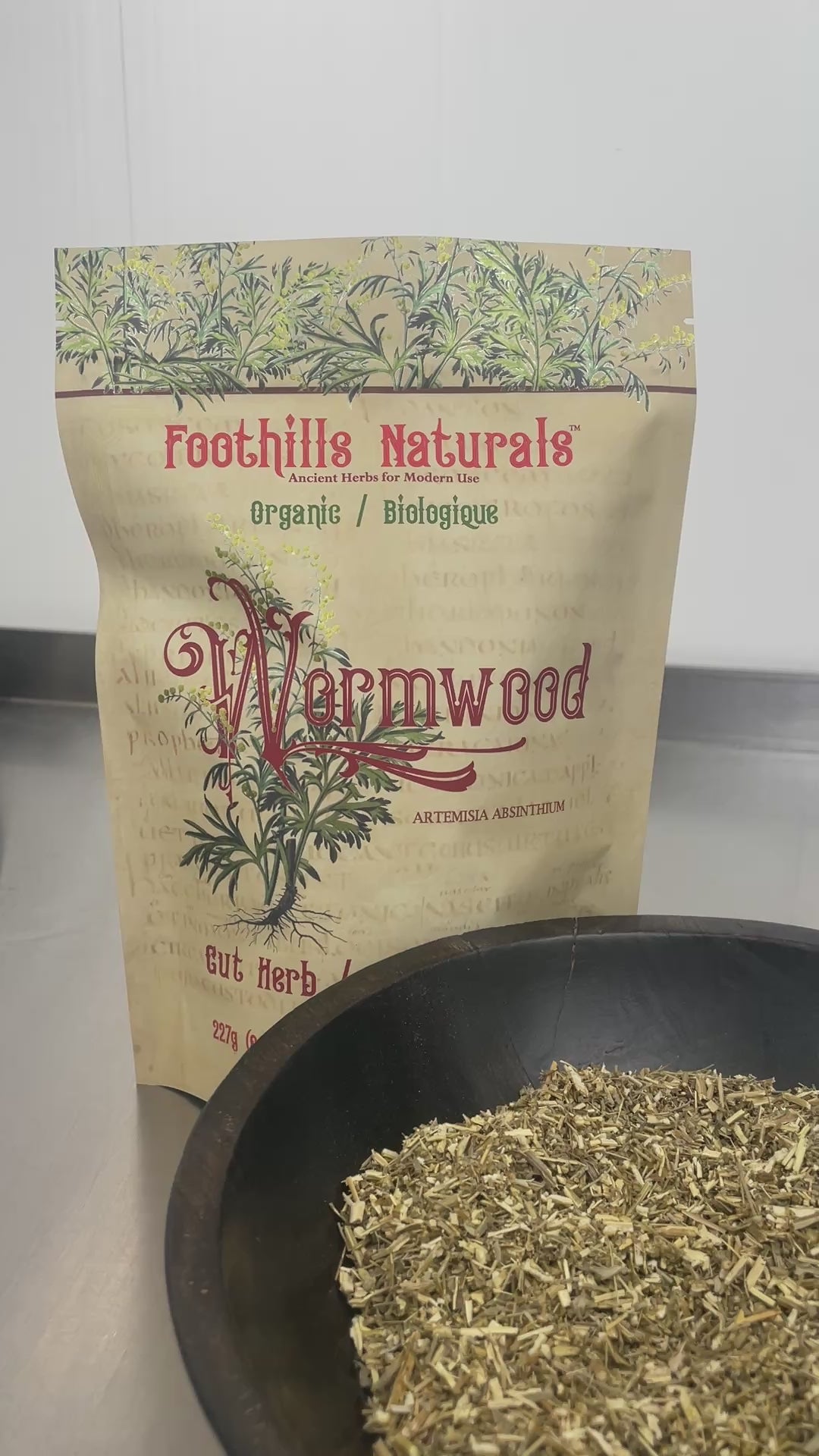 Wormwood Herb Cut and Sifted Organic
