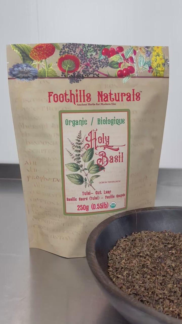 Holy Basil (Tulsi) Cut Leaf, Organic
