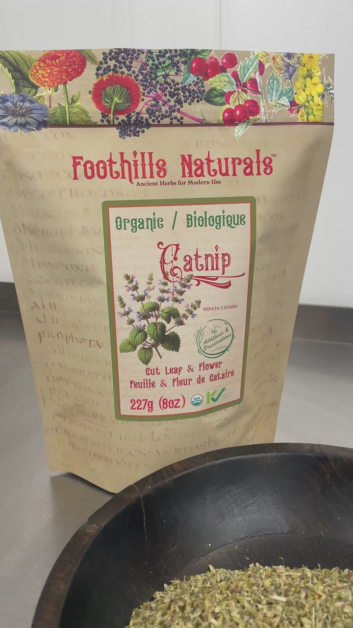 Catnip Leaf, Cut, Organic, Soothing, Relaxing