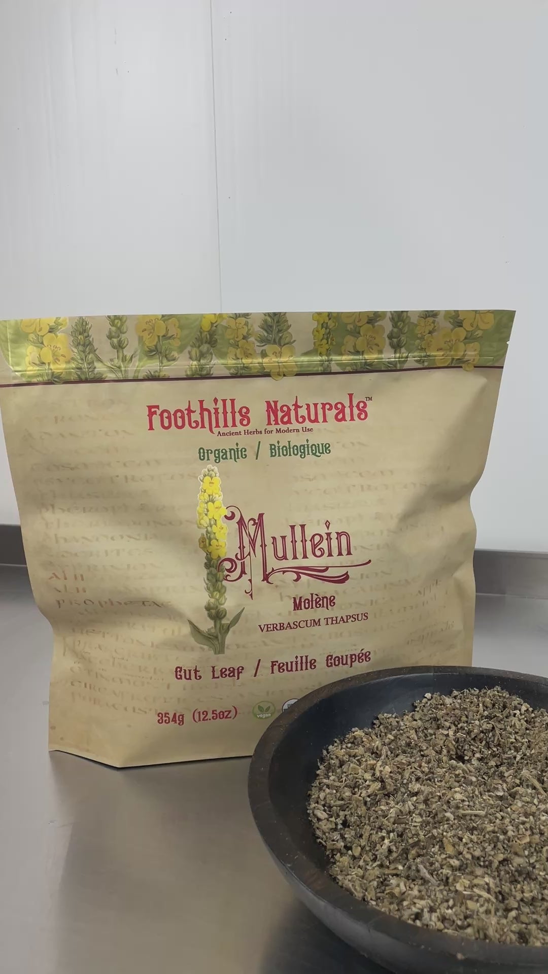 Mullein Leaf Cut Organic