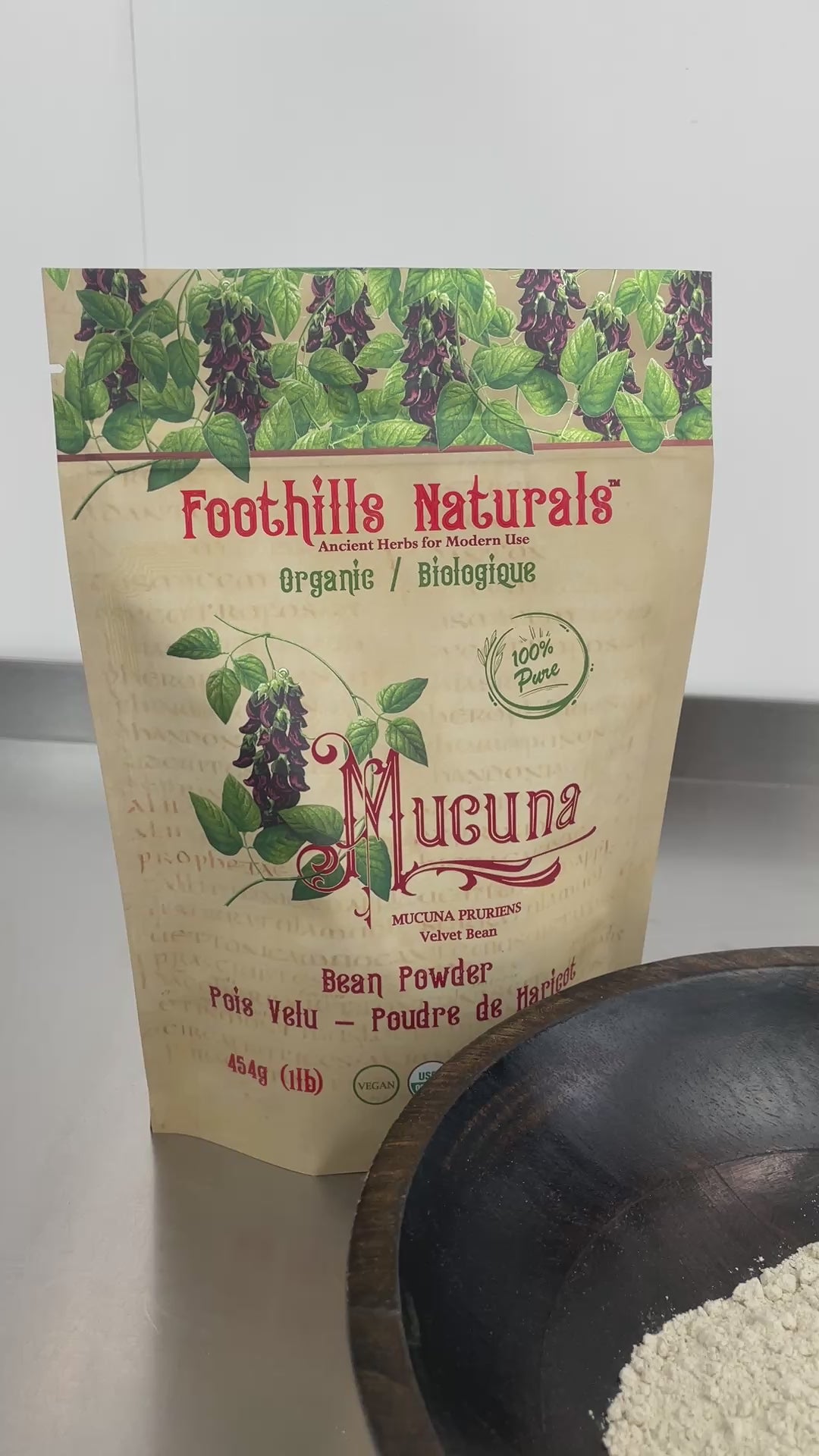 Mucuna Powder Organic - Velvet Bean No Additives Pure