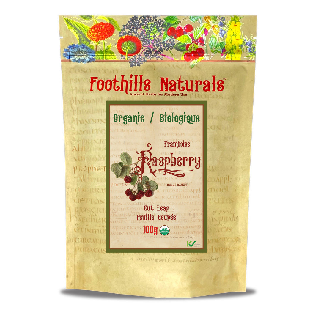 Raspberry Leaf Tea Organic - Loose, Cut Leaf