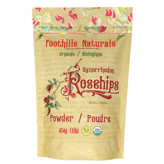 Organic Rosehips Powder (Rosa canina) – Whole Pod Powder – Finely Ground Fruit Powder for Smoothies, Tea & Recipes
