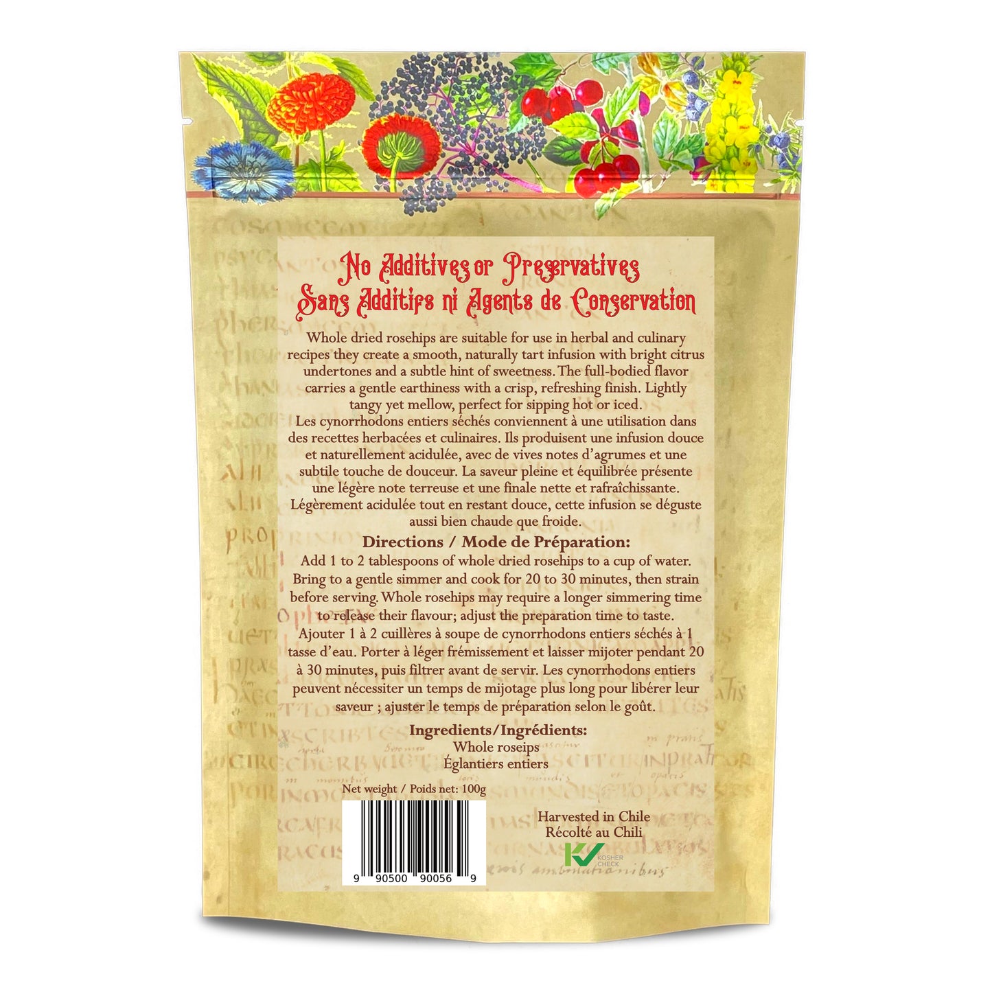 Rosehips Whole Dried (Rosa Canina)