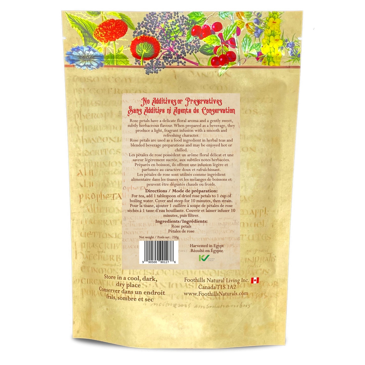 Red Rose Petals (Rosa centifolia) No Buds – Dried Petals for Tea, Culinary & Decorative Use