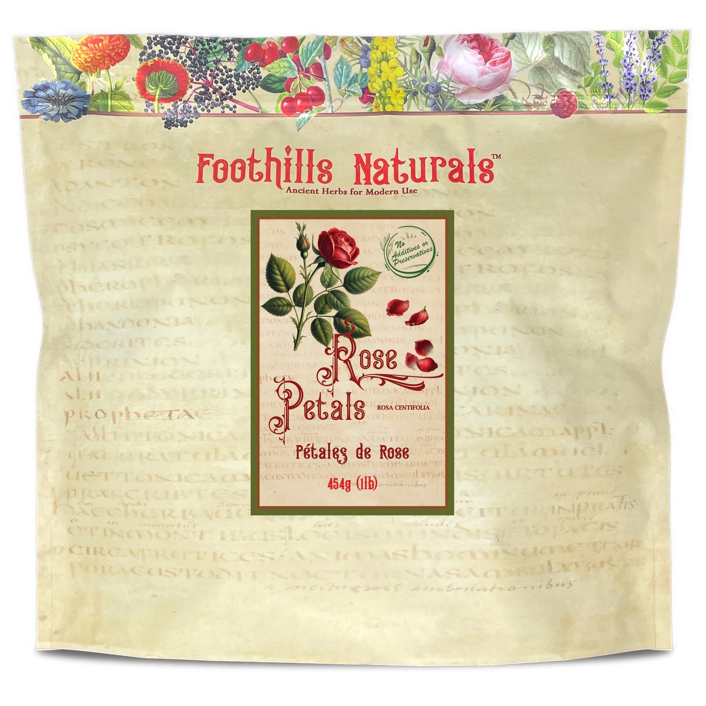 Red Rose Petals (Rosa centifolia) No Buds – Dried Petals for Tea, Culinary & Decorative Use