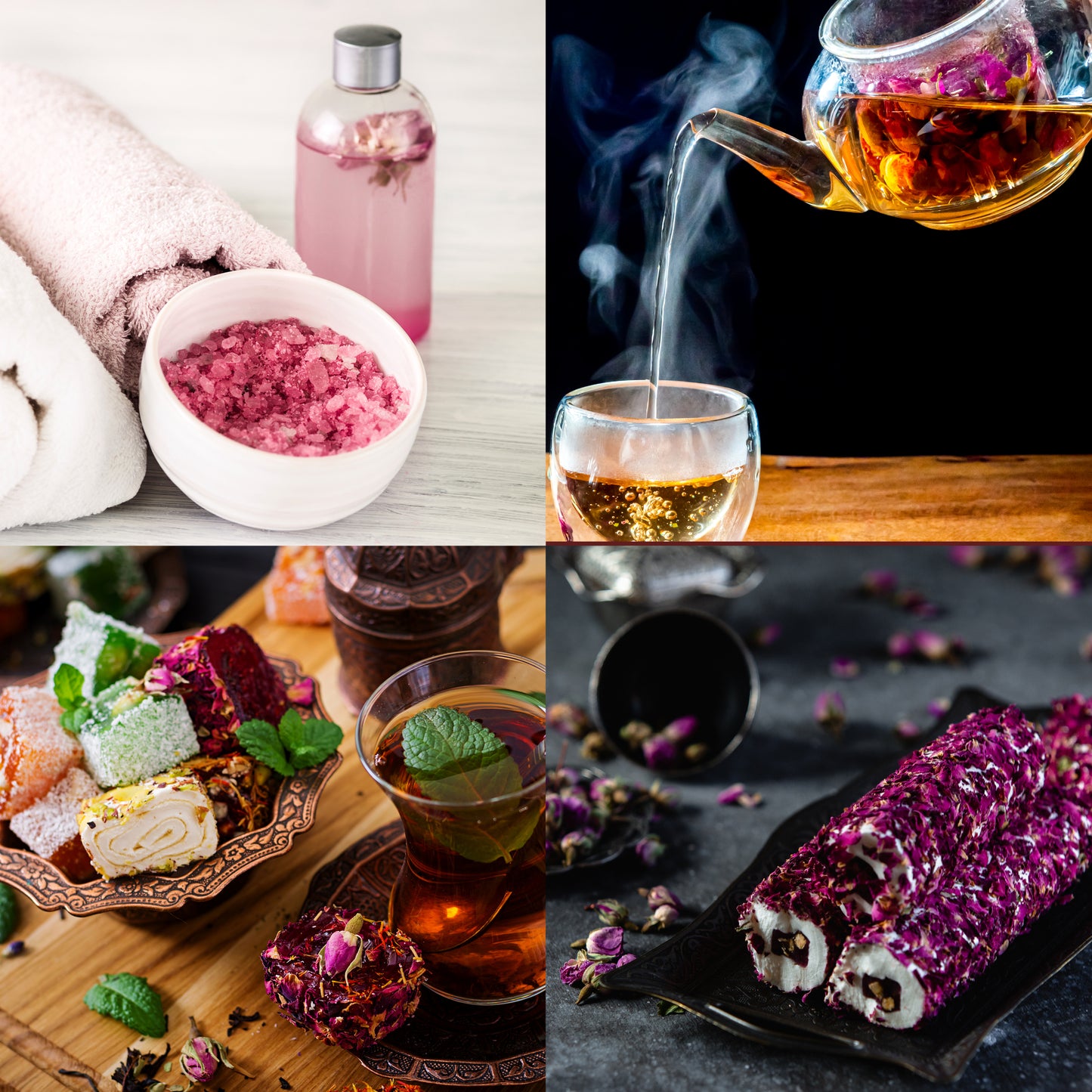 Red Rose Petals (Rosa centifolia) No Buds – Dried Petals for Tea, Culinary & Decorative Use