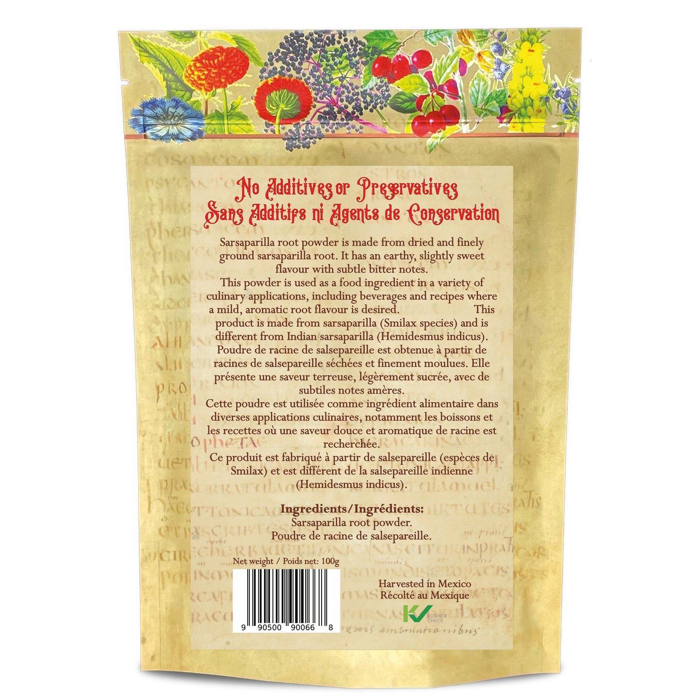 Sarsaparilla Smilax Powder Wildcrafted