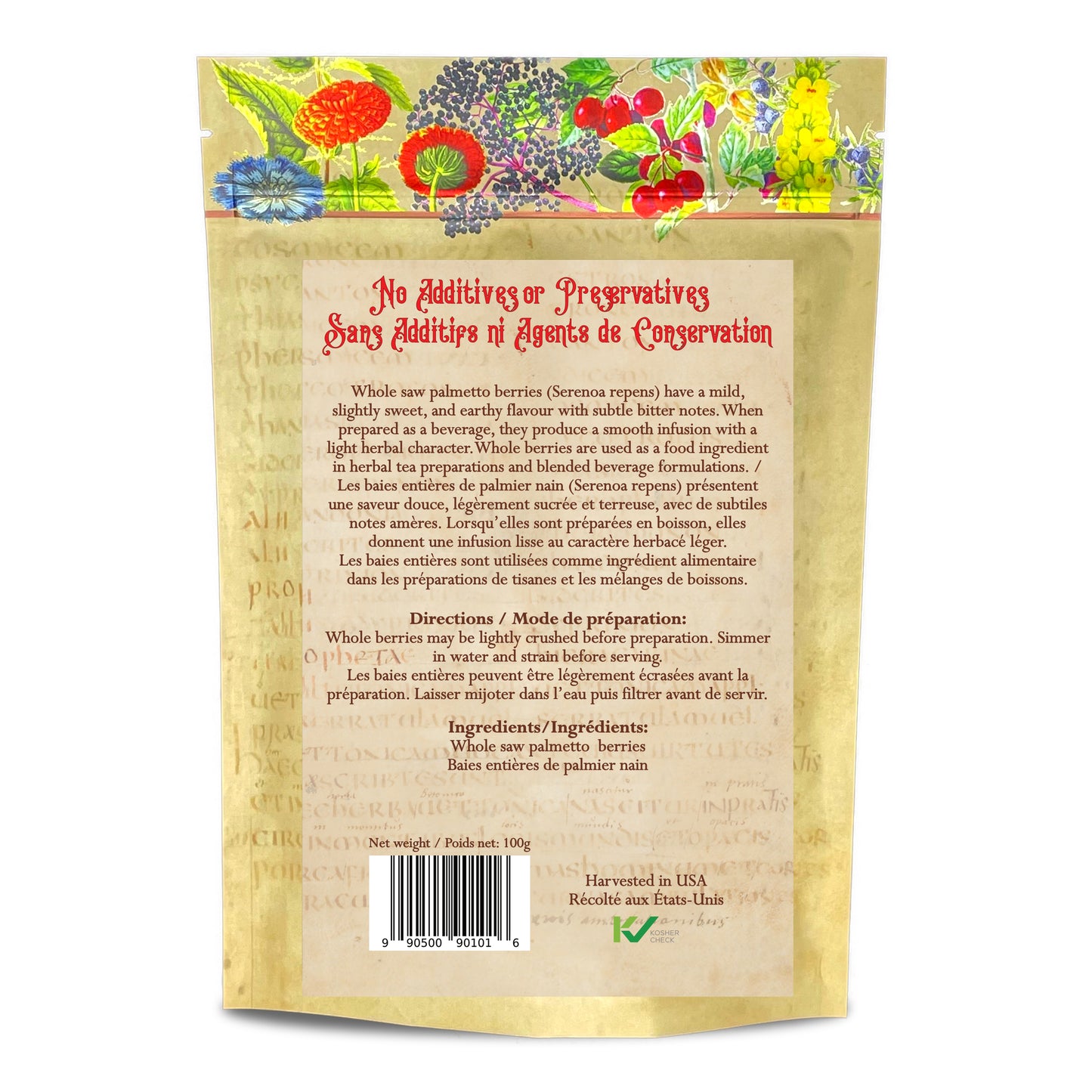 Saw Palmetto Berry - Whole Berries