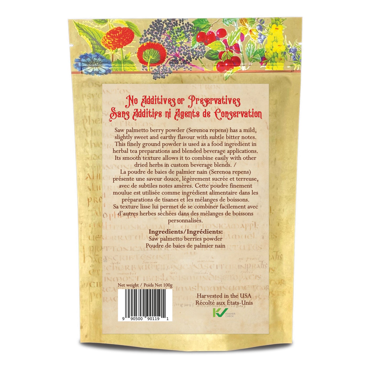 Saw Plametto Berry - Powder, Wildcrafted