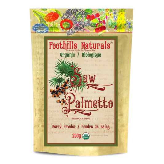 Organic Saw Palmetto Berry Powder (Serenoa repens) – Finely Ground Berry Powder for Smoothies & Recipes
