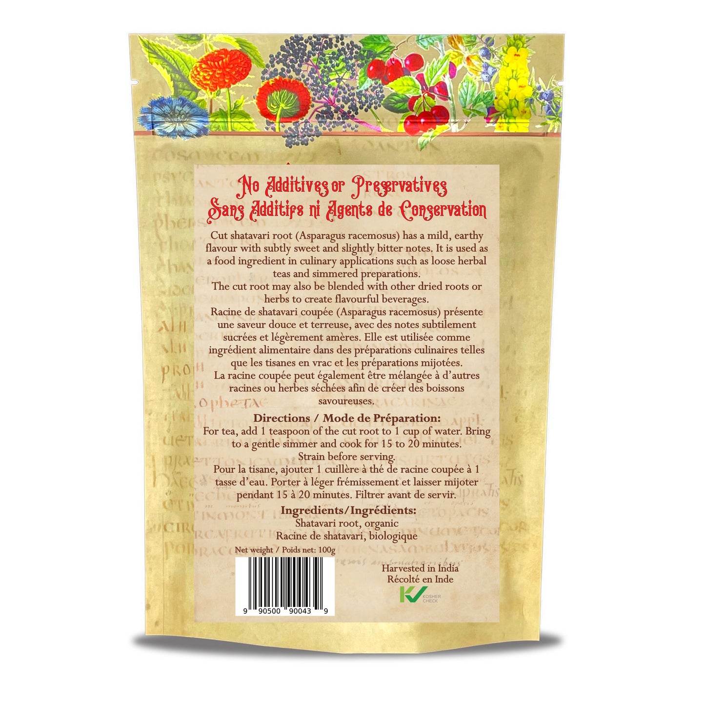 Shatavari Root Organic Cut