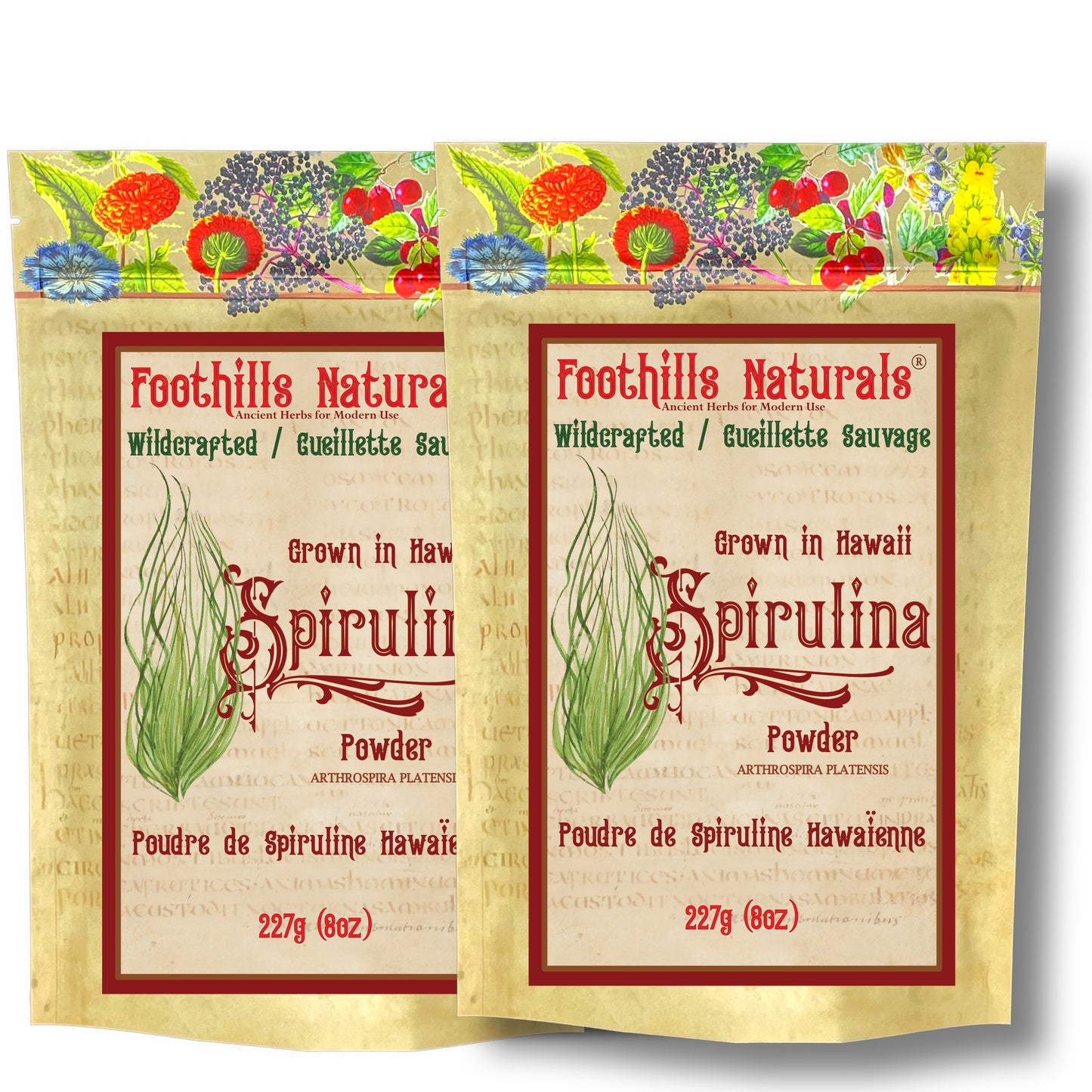 Wildcrafted Spirulina Powder Hawaiian (ARTHROSPIRA PLATENSIS)