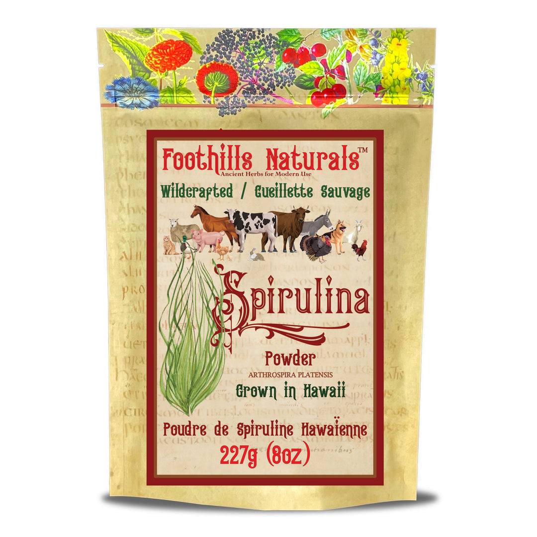 Spirulina Powder for Cats, Dogs, Horses, Poultry, Livestock and Fish
