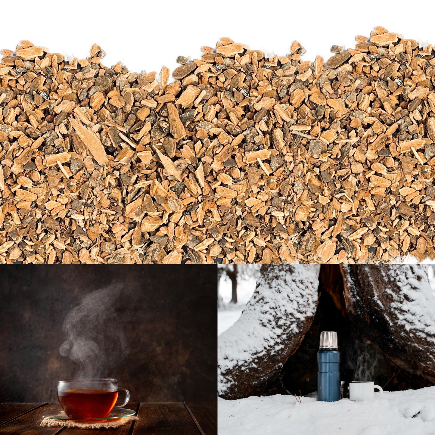 Organic Wild Cherry Bark Cut – 250g – Botanical Ingredient for Tea & Preparations