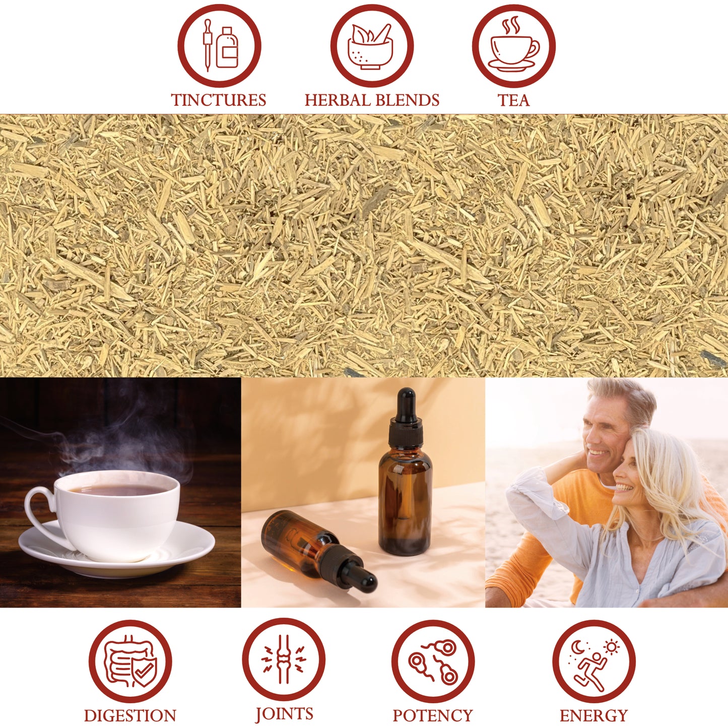 Muira Puama Cut Herb - Aphrodisiac, Stimulant 200+ Servings