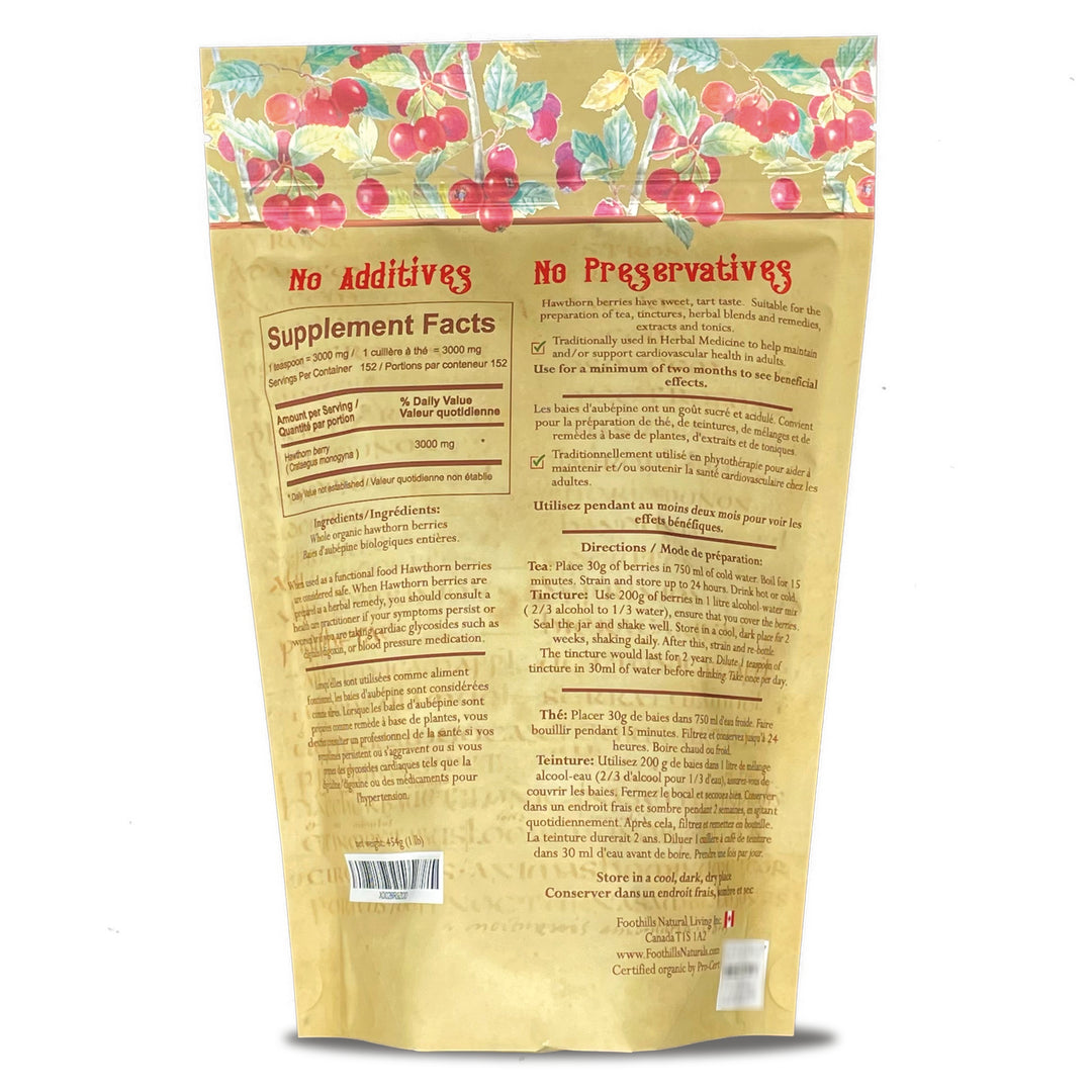 Hawthorn Berries Whole Organic