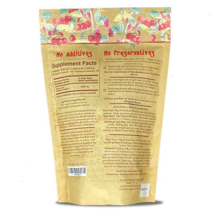 Hawthorn Berries Whole Organic