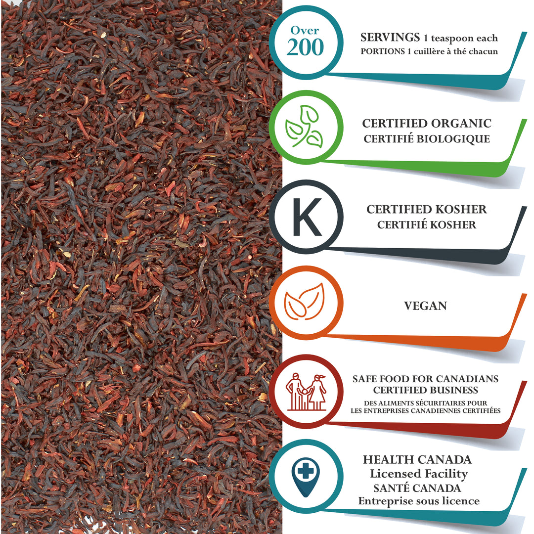 Hibiscus Tea Flowers Organic - Cut Flowers. Premium Quality