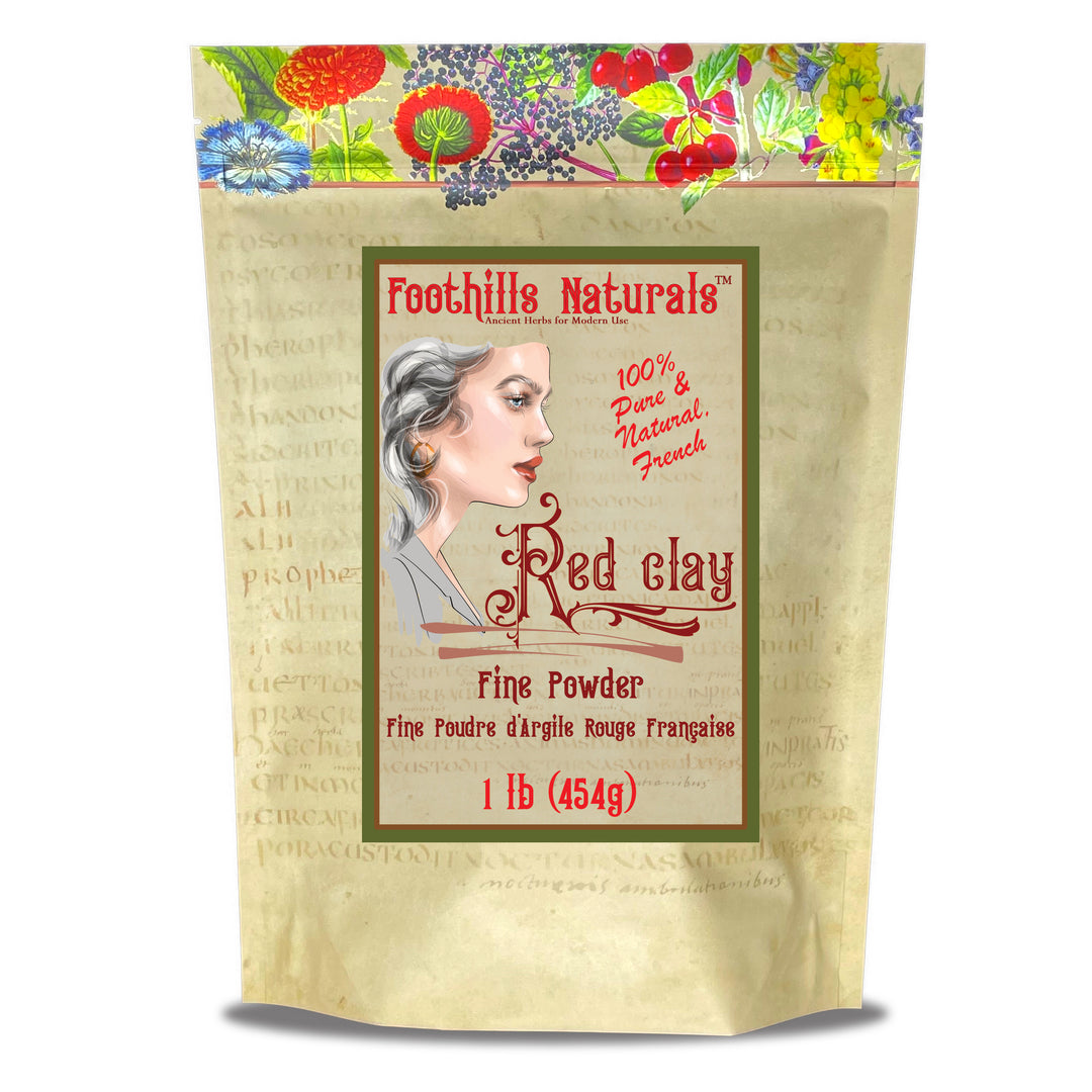 French Red Clay Powder - Skin Cleanser and Purifier